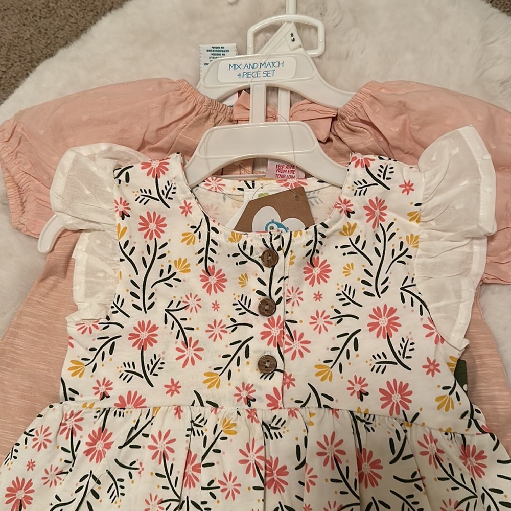 Toddler Girl 4 pieces Clothes Set - Picture 4 of 7